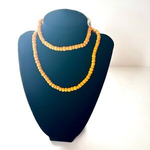 ORANGE Beaded Bohemian Necklace